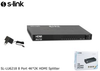 S-LINK SL-LU6218 8 Port 4K*2K HDMI Splitte  HDMI ÇOKLAYICI  - 2